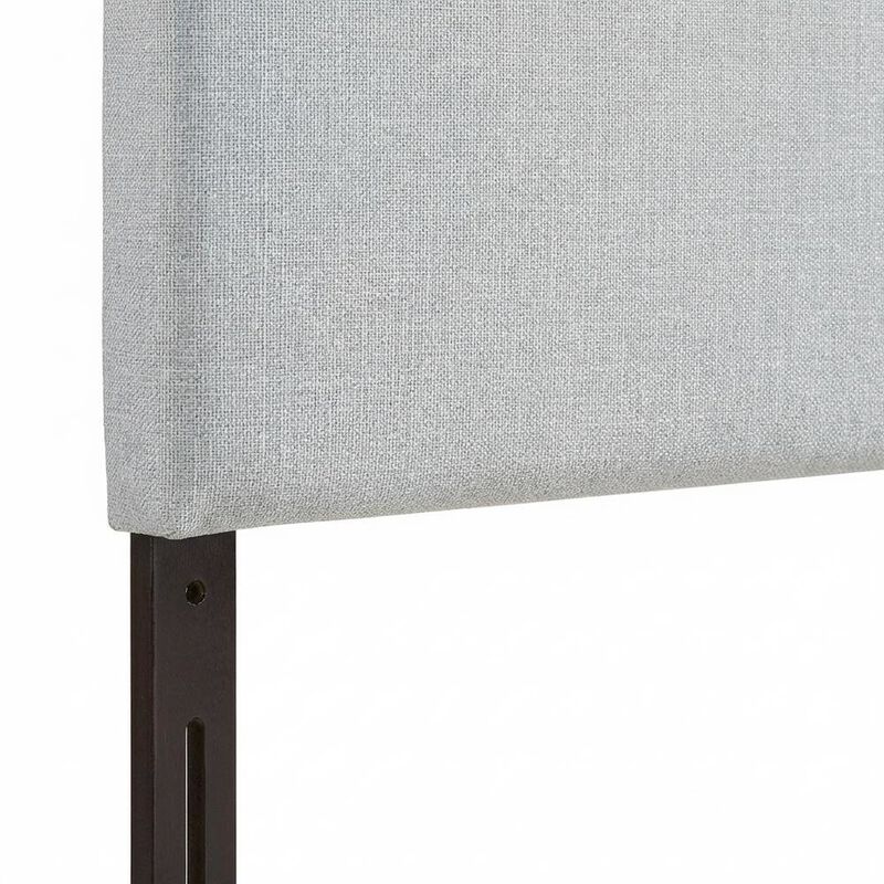 Upholstered Queen Headboard in Neutral Fabric, Durable Frame, Stylish Design image number 5