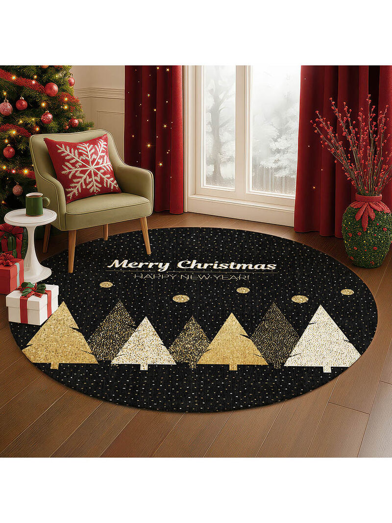 Merry & Bright MY11 8' Round Rug