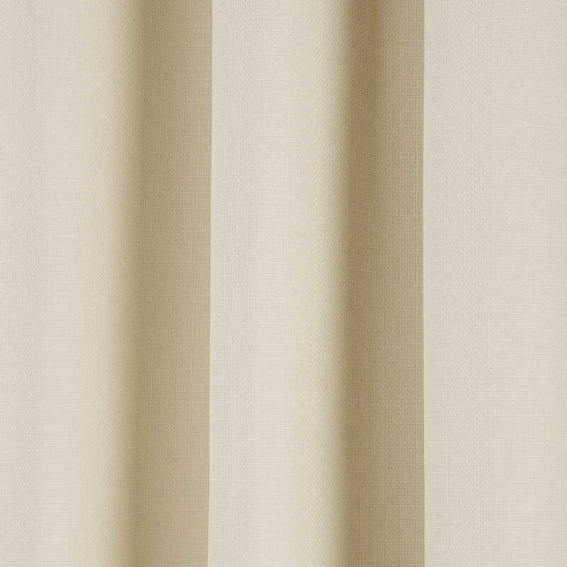 Faux Linen Absolute Grommet Blackout Window Curtain Panel