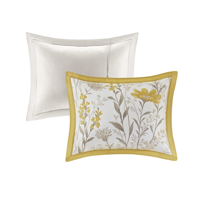 Gracie Mills Jesse 5-Piece Botanical Cotton Comforter Set