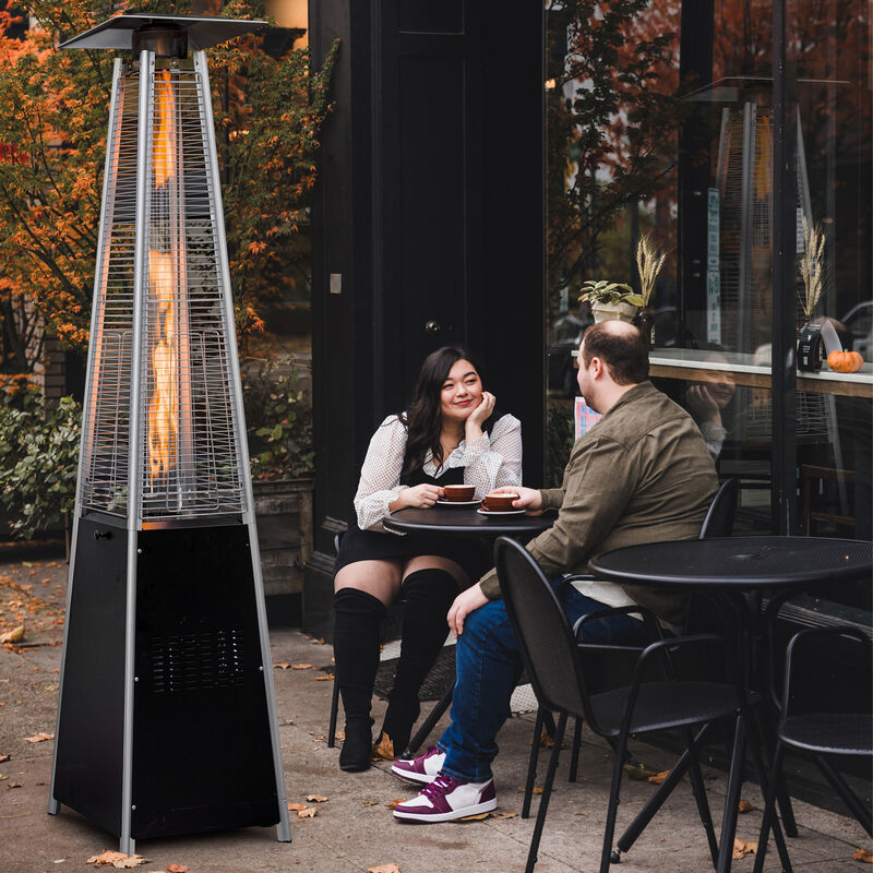 OuterMust Pyramid Patio Heater 48,000 BTU Outdoor Propane Heater with Wheels