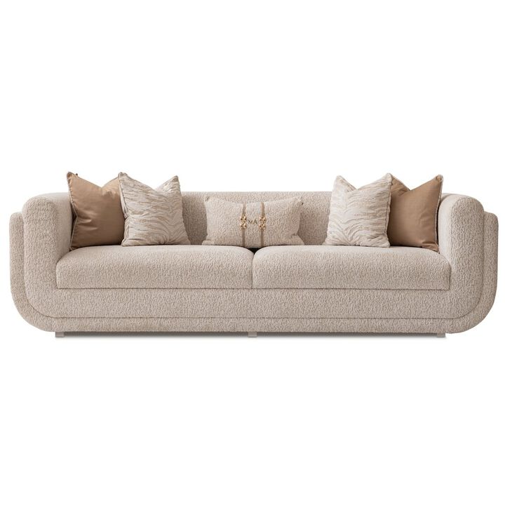 Michael Amini Savannah Breeze Mansion Sofa - Cashmere/Bright Gold