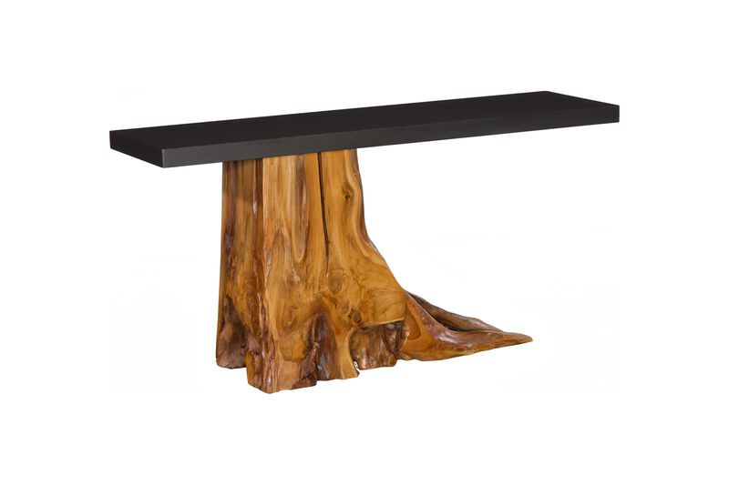 Teak Wood Console Table image number 0