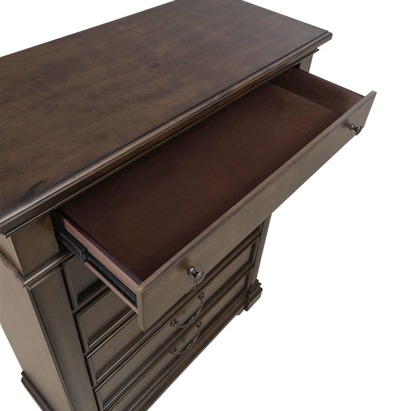 Liberty Furniture Arden Road 6 Drawer Chest for Bedroom  - Satin Cherry image number 8