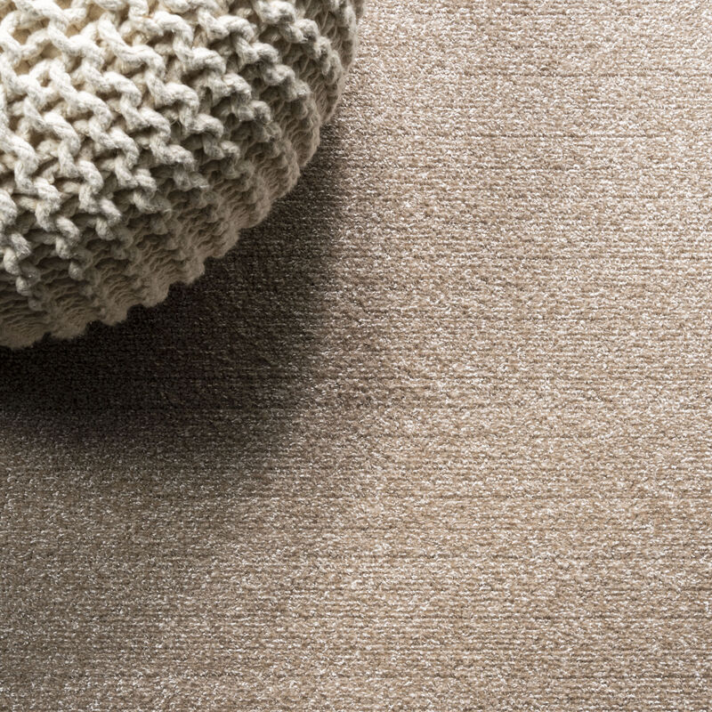 Haze Solid Low Pile Round Area Rug
