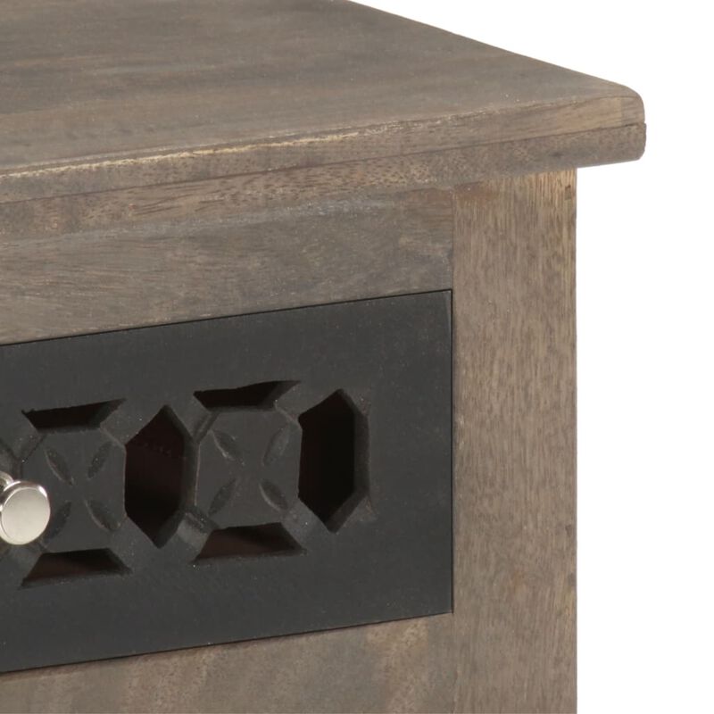 vidaXL Bedside Cabinet 15.7"x11.8"x19.7" Solid Mango Wood