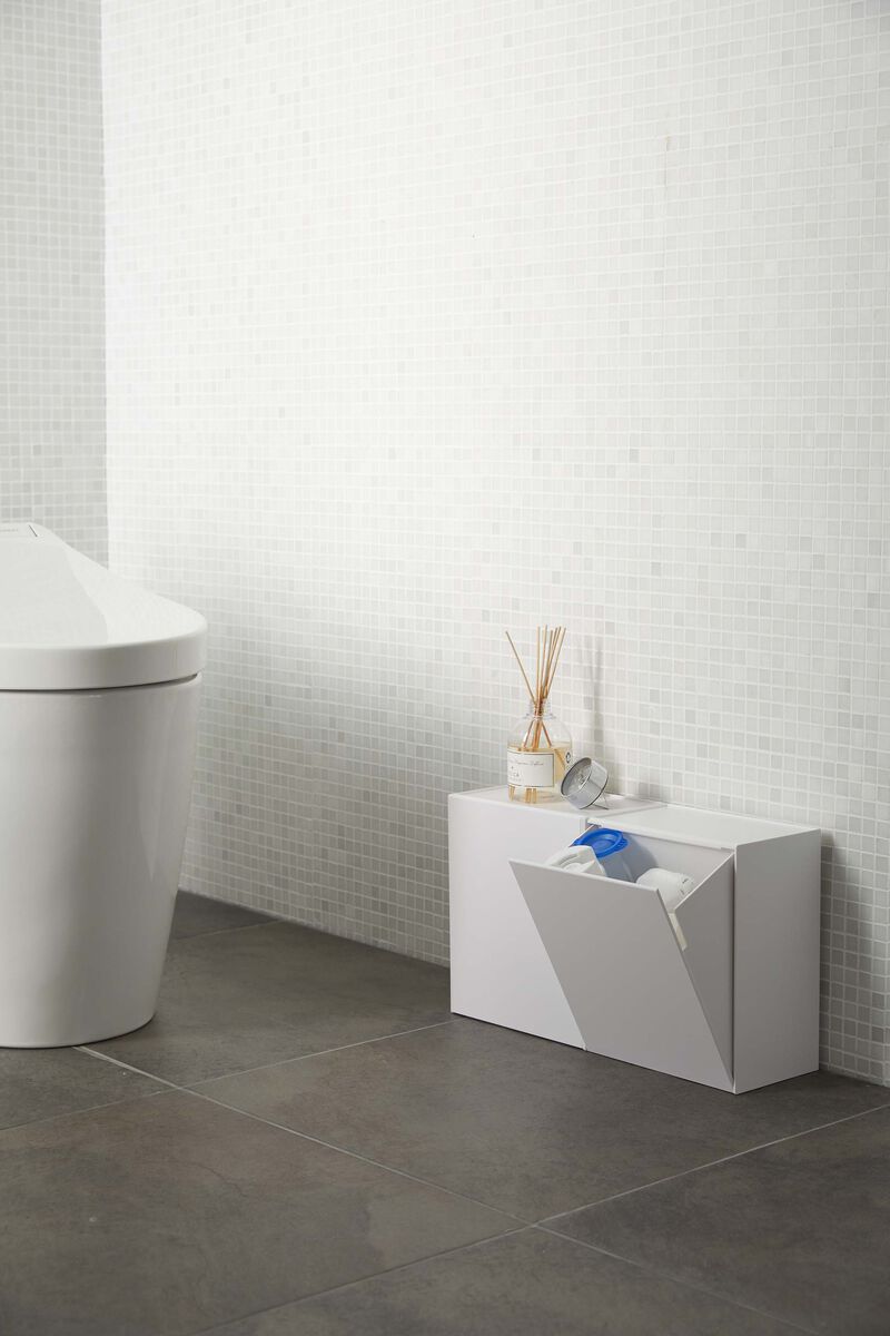 Wall-Mount Storage or Trash Bin