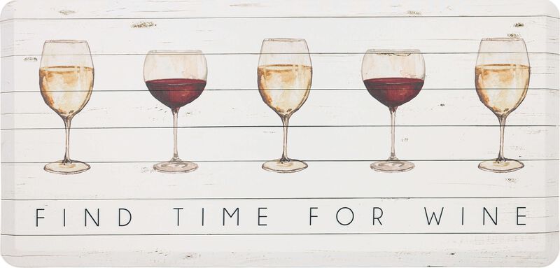 Time For Wine Multi 1' 8" x 3' 6" Door Mat