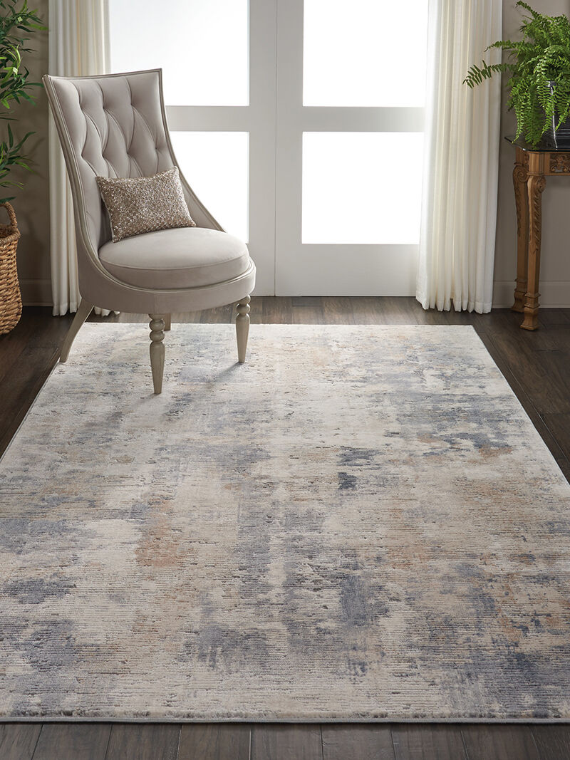 Rustic Textures RUS05 Beige/Gray 3'11" x 5'11" Rug