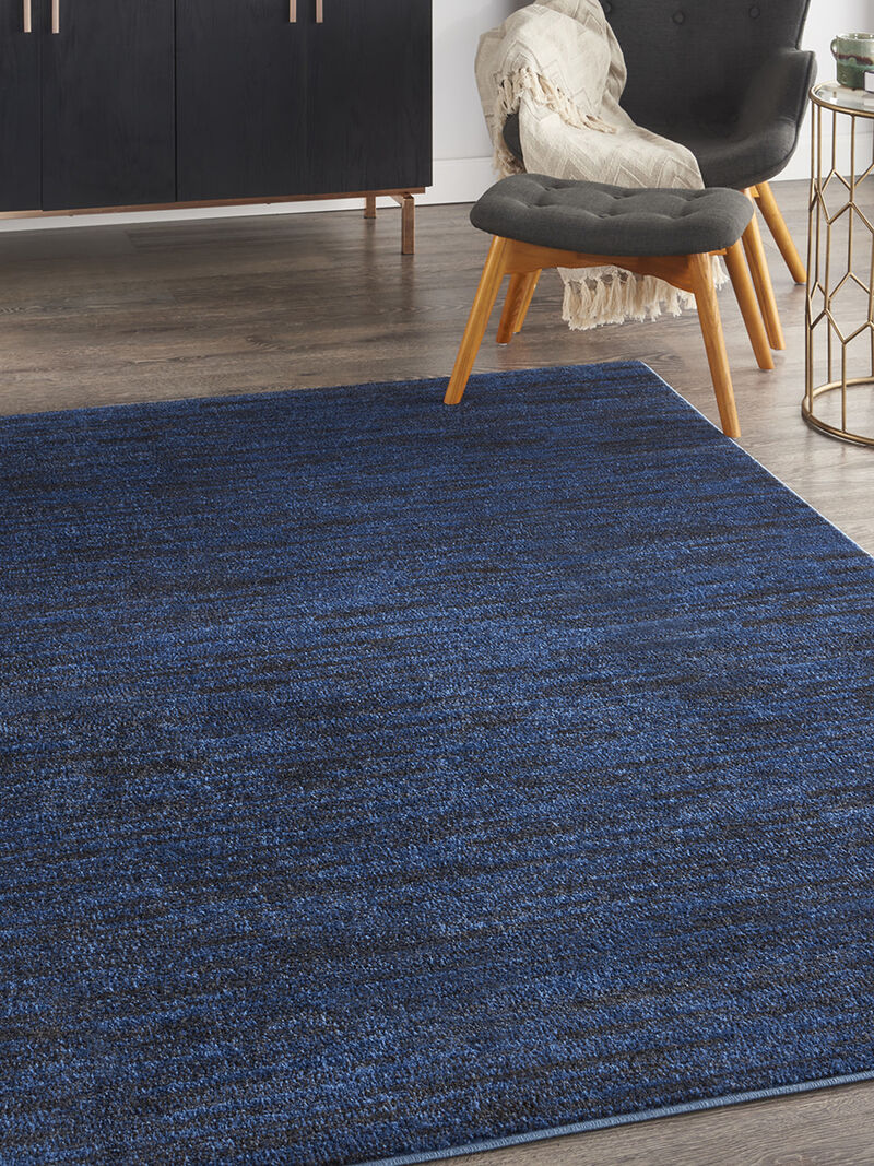 Nourison Essentials NRE01 Midnight Blue 5' x 7' Rug image number 7