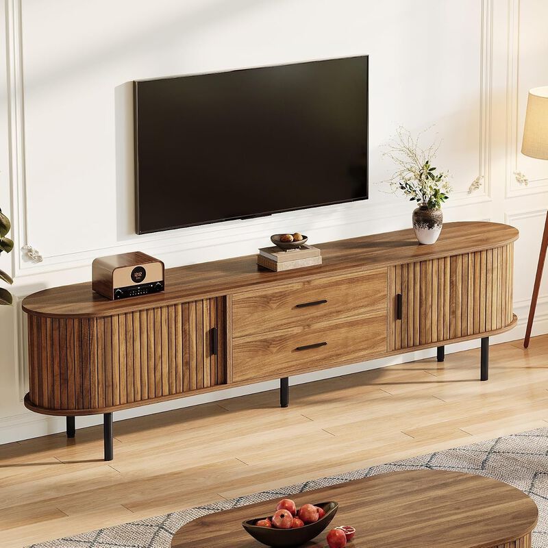 Tribesigns 70" TV Stand Media Console with Storage image number 3