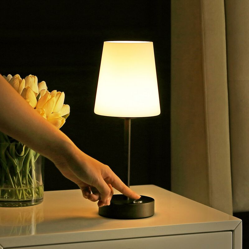 Carson Modern Minimalist Iron Rechargeable Integrated LED Table Lamp