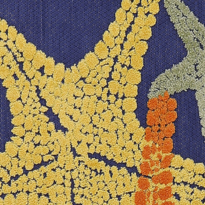 HomeRoots 6' Blue Yellow And Orange Starfish Indoor Outdoor Runner Rug image number 2