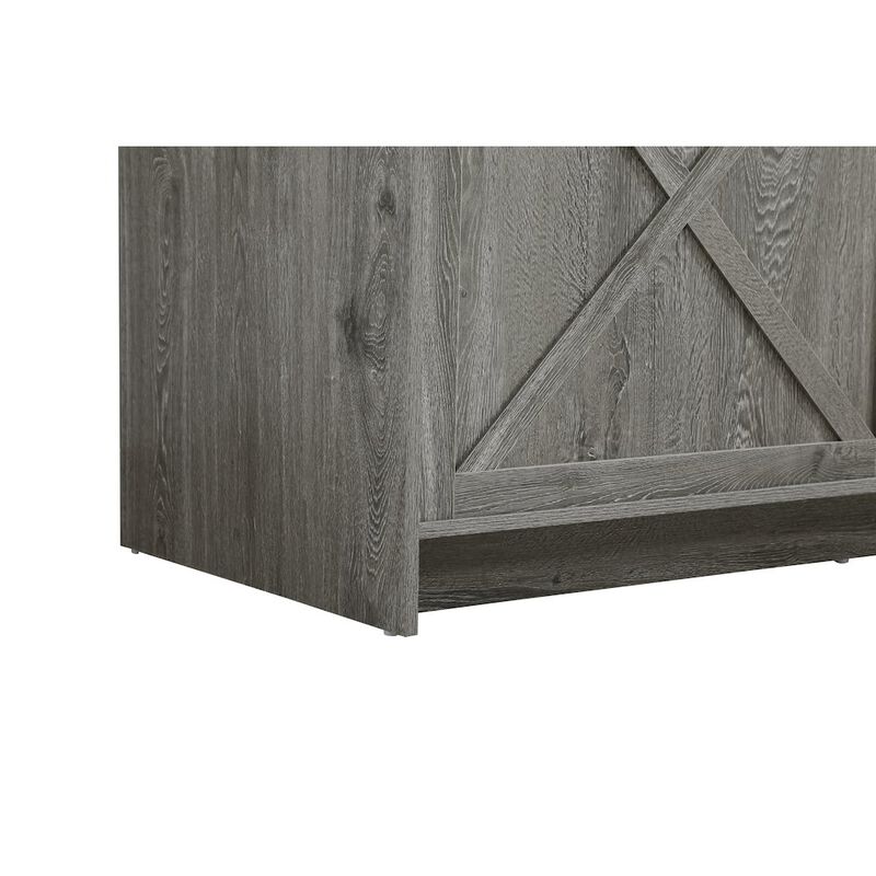 Elegant Kitchen and Bath Austin 72 Inch Double Bathroom Vanity In Rustic Grey