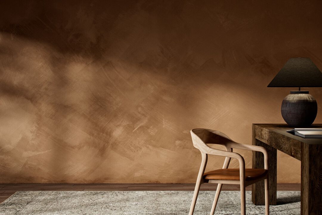 Limewash Mural by FH Art Studio - Limewash Terracotta