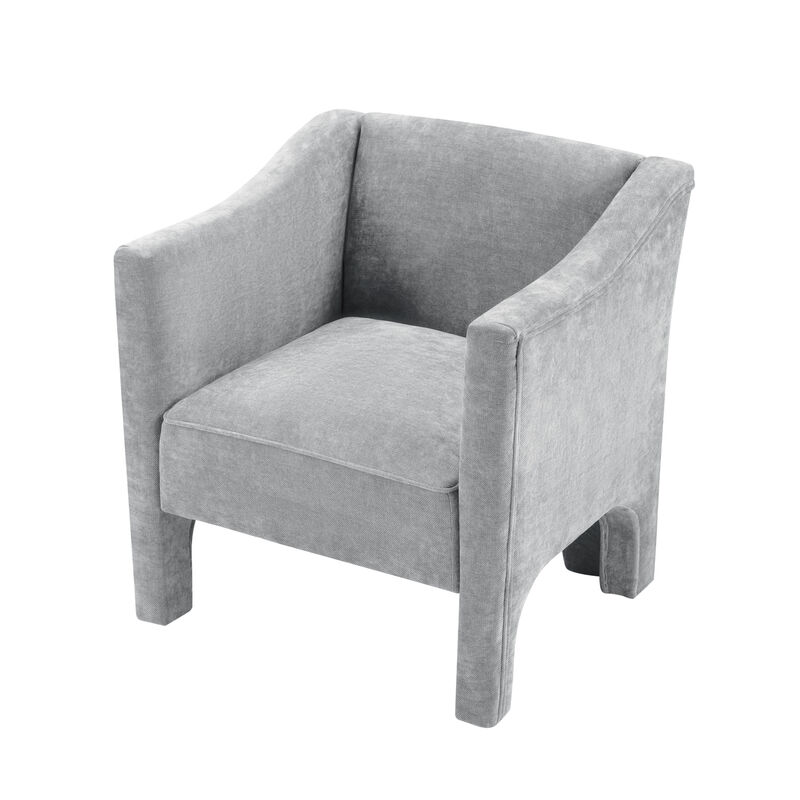Merax Modern Barrel Accent Chair with Wraparound Enclosed Arms image number 0
