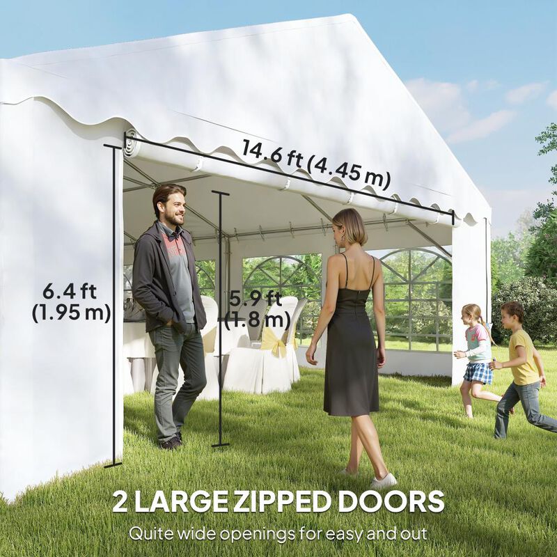 Hivvago 20x40 Event Canopy Tent with 12 Windows image number 5
