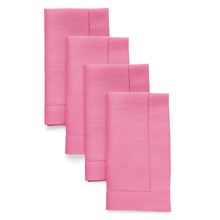 Linen Dinner Napkins - Classic Hemstitch