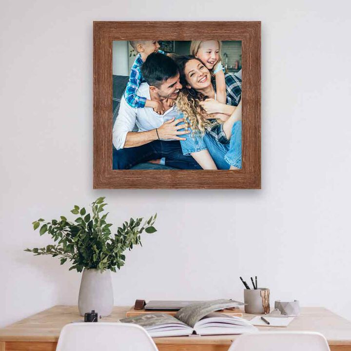 Barnwood Brown Square Picture Frame
