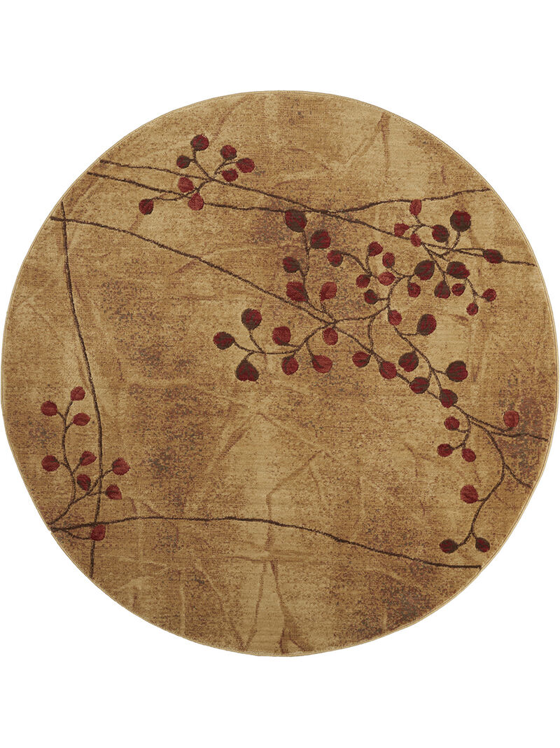 Somerset ST74 Latte 3'6" x Round Rug