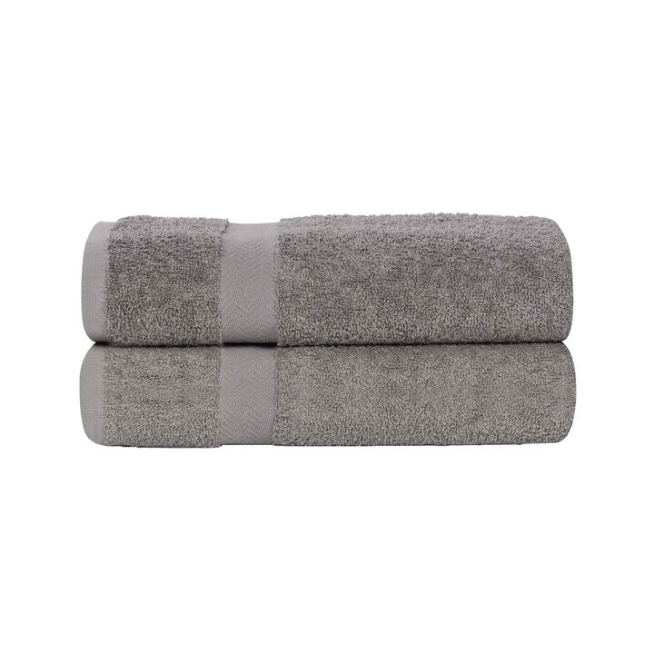 Absorbent Cotton Bath Sheet Set of 2 for Home and Guest Bathroom