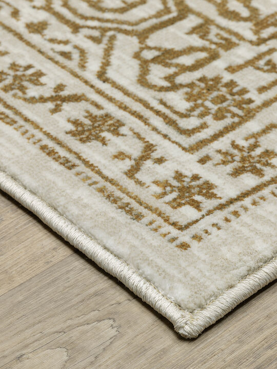 Intrigue 2'3" x 7'6" Ivory Rug