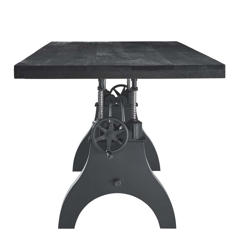 Genuine 96" Crank Adjustable Height Dining and Conference Table image number 3