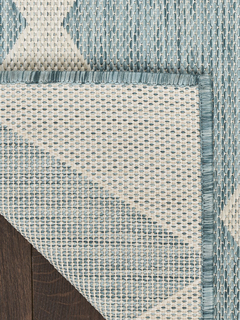 Positano POS04 Aqua 2'2" x 10' Rug image number 1