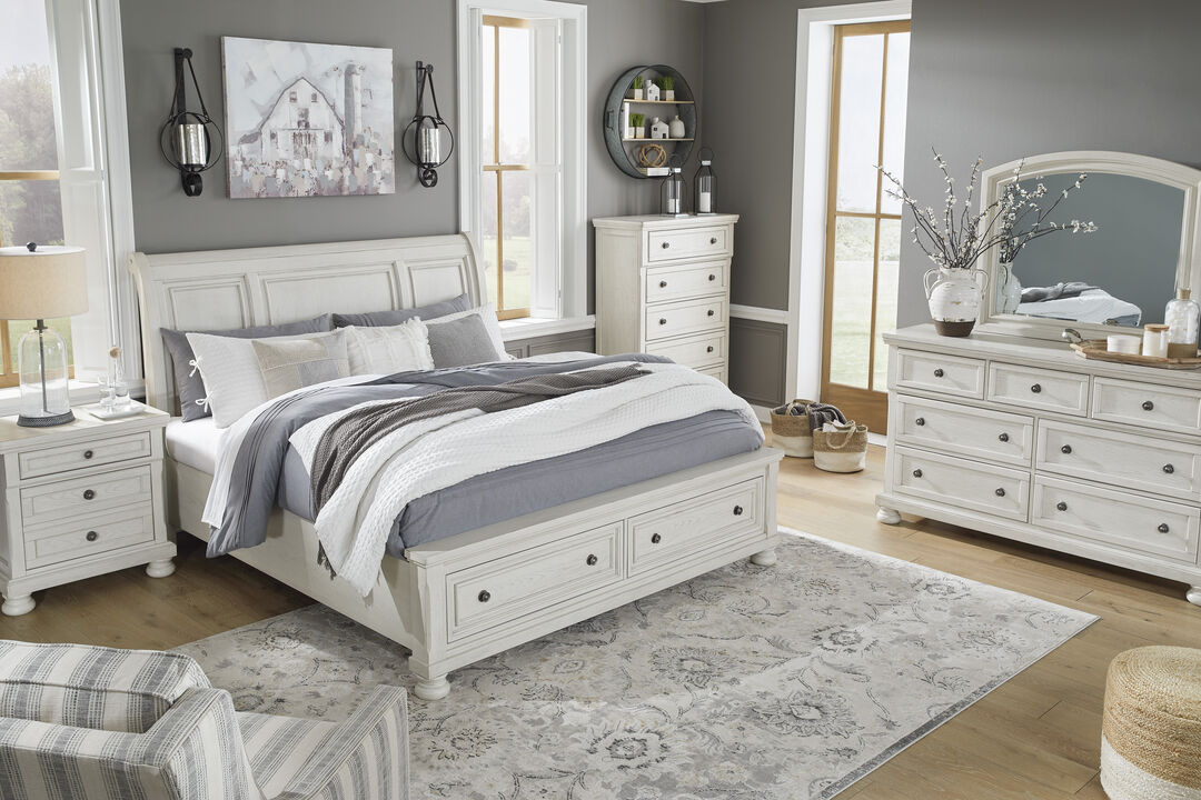 Robbinsdale King Sleigh Storage Bed