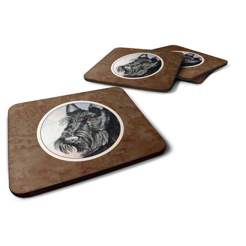 Caroline's Treasures 7047FC Scottish Terrier Foam Coasters (Set of 4), 3.5, Multicolor image number 0