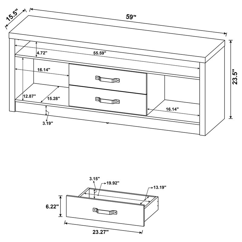 Girwux 2-Drawer TV Stand image number 4