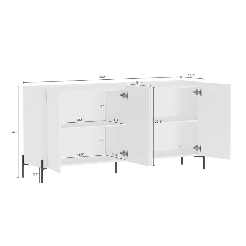 Abbey White Sideboard