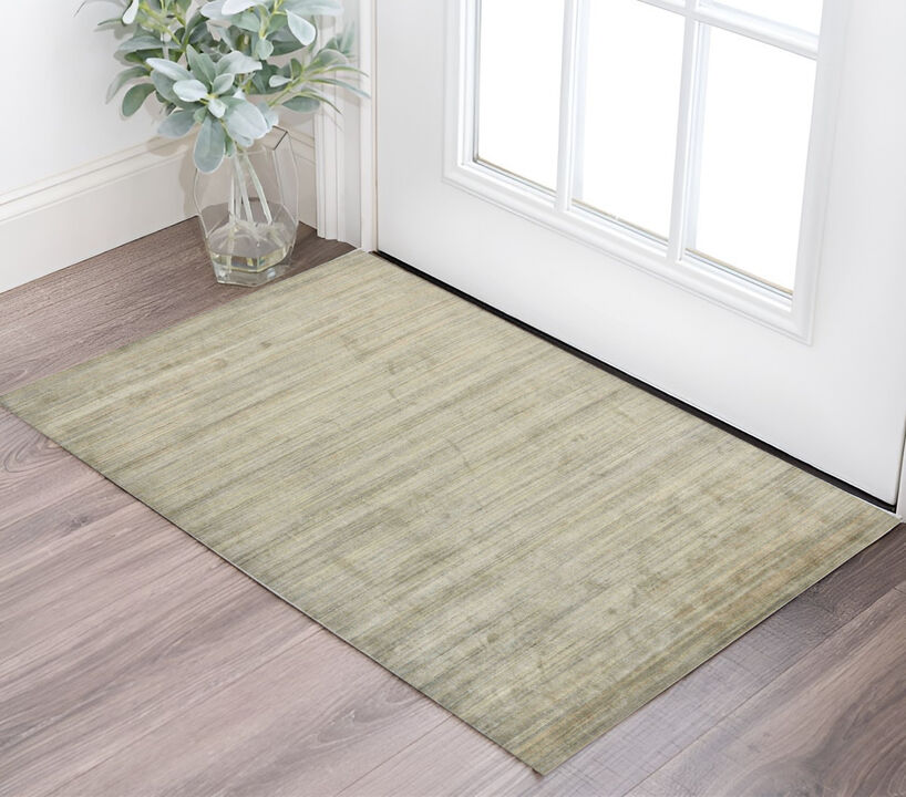 HomeRoots Oriental Hand Woven Area Rug With Fringe