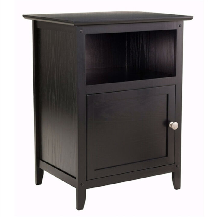 Shaker Style End Table Nightstand with Shelf for Bedroom Storage