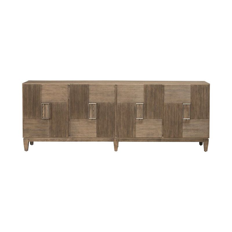 Liberty Furniture Serenity 82 Inch Accent TV Console for Living Room  - Burnished Beige image number 0