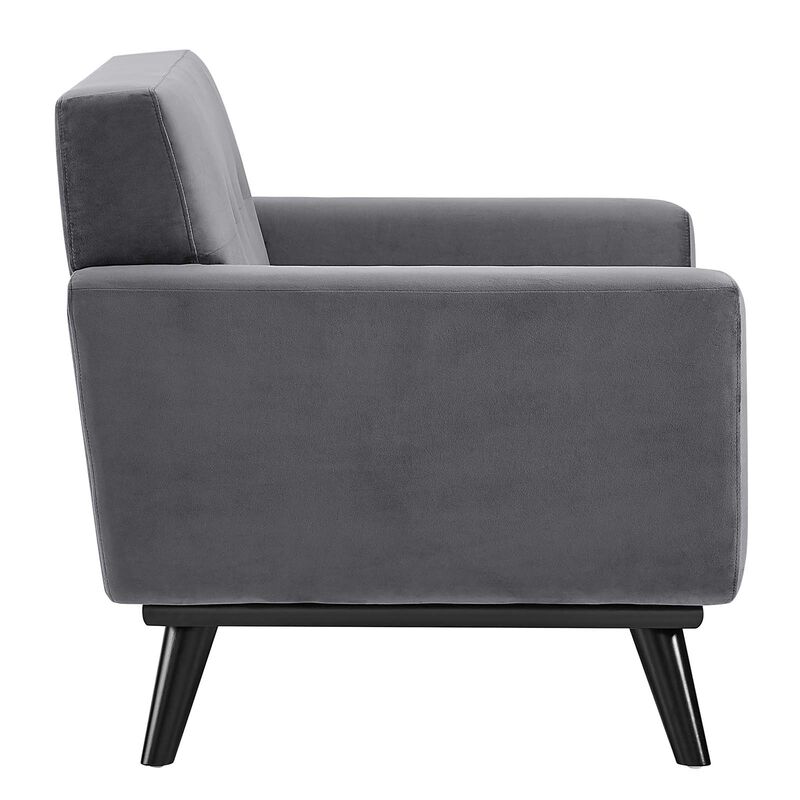 Engage Performance Velvet Armchair image number 2