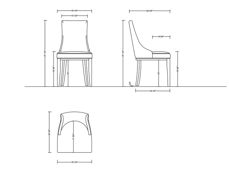 Shubert Gray Dining Chairs (Set of 2)