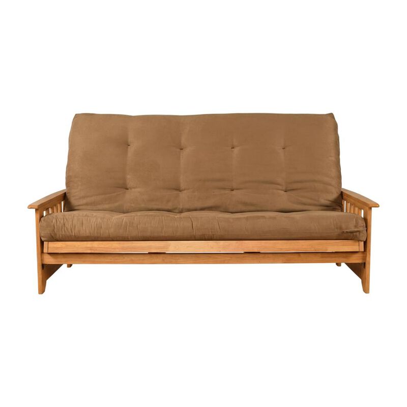 Phoenix Frame/Queen/Butternut Finish/Suede Peat Mattress image number 0