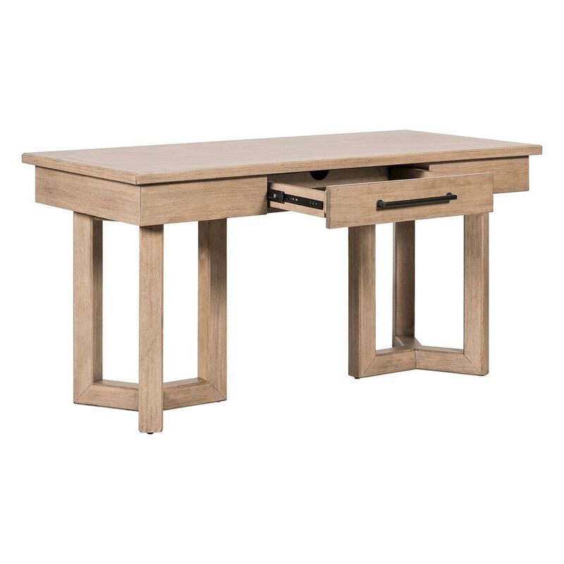 Liberty Furniture Stylish Writing Desk with Geometric Leg Design Home Office image number 6