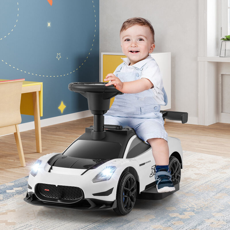 6V Battery Powered Kids Ride-On Push Car with Foot Pedal and Music image number 3