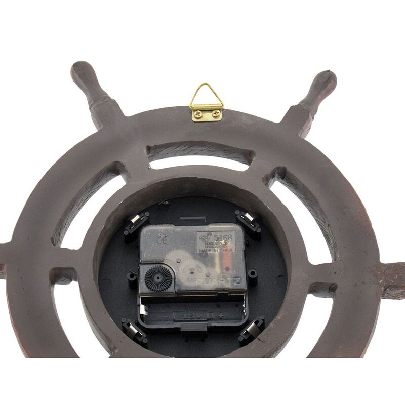 Master Of Destiny Ships Wheel Nautical Wall Clock 115 Inch image number 3