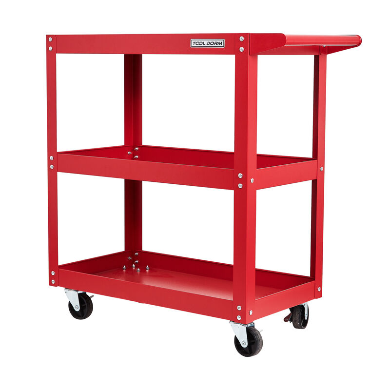 ELEMENT ACE Heavy Duty 3-Shelf Rolling Utility Service Cart with 200LBS Load Capacity, 360&deg; Swivel Wheels, Ergonomic Handle for Garage, Warehouse, Workshop Storage image number 0