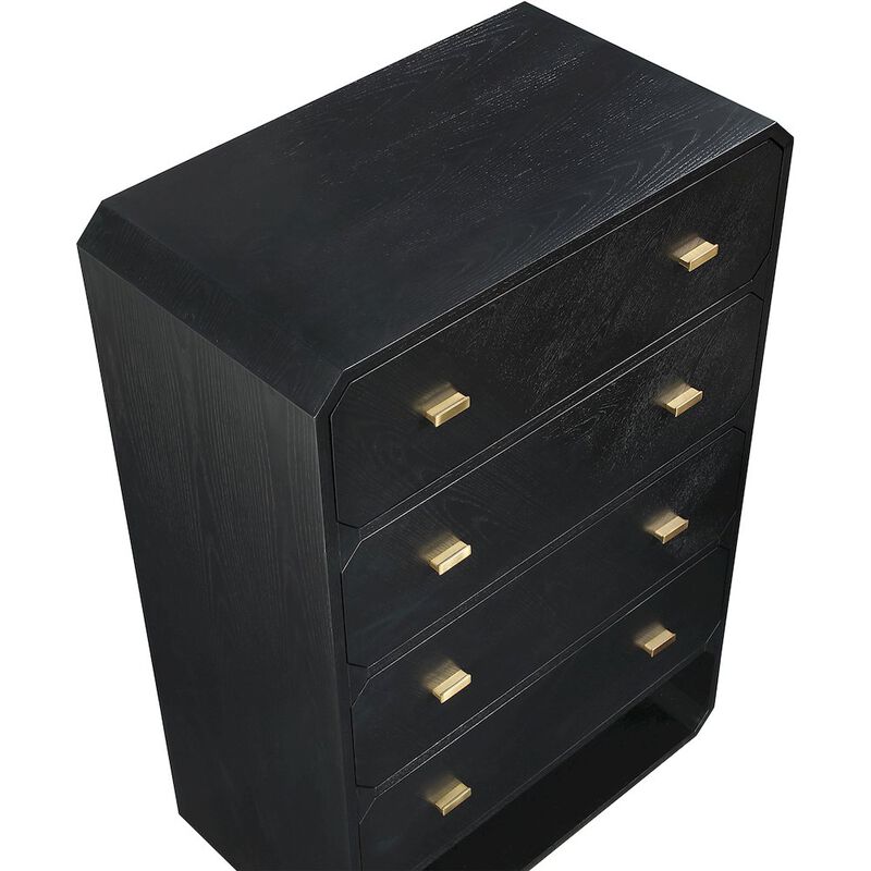 Meridian Furniture Parker Black Ash Veneer Chest
