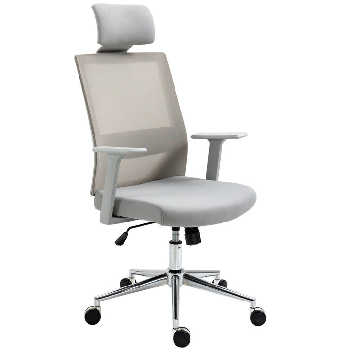 Swivel High Back Office Chair w/ Lumbar Support, Adjustable Height, Headrest