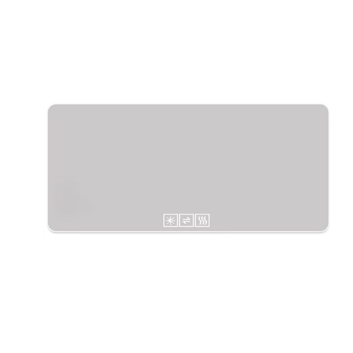 HomeRoots 28" Lighted Frameless Anti Fog Bathroom Vanity Mirror