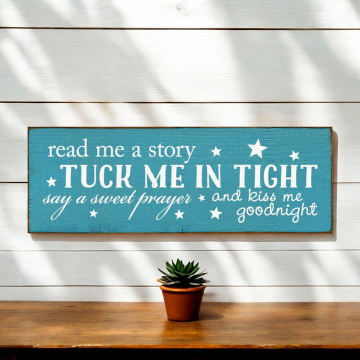 Rustic Knotty Pine Hanging Wall Sign with Story Quote Decorative Home Accent Plaque