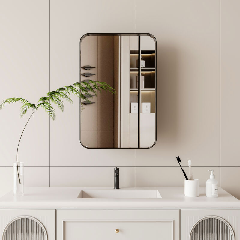 ELEMENT ACE Recessed Medicine Cabinet with Adjustable Shelves and Mirror image number 3