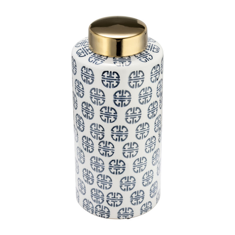 Modern Ginger Jar Navy/White image number 1