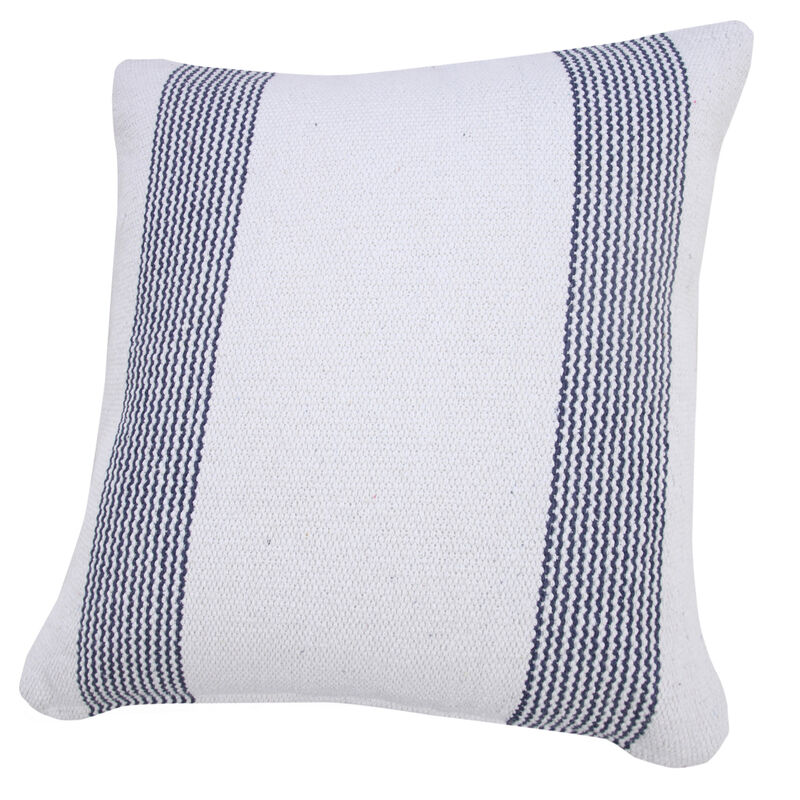 Handcrafted Cotton Geometric Zippered Pillow &ndash; Decorative Cushion for Couch, Chair, or Bed