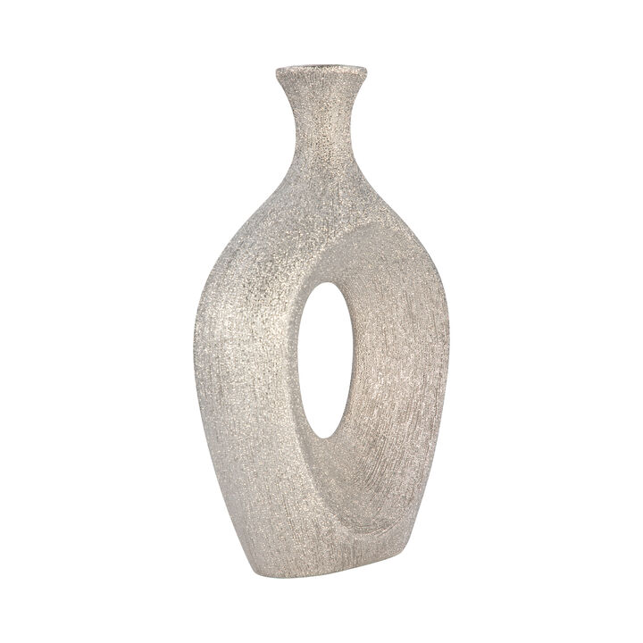 13" Beaded Oval Vase Cut-out